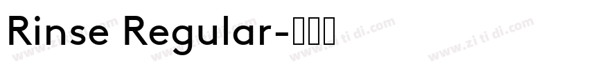 Rinse Regular字体转换
